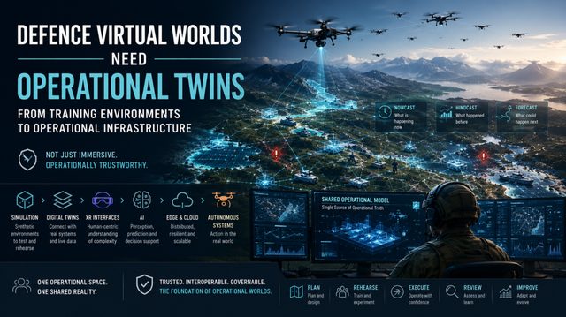 Defence Virtual Worlds Need Operational Twins — from training environments to operational infrastructure